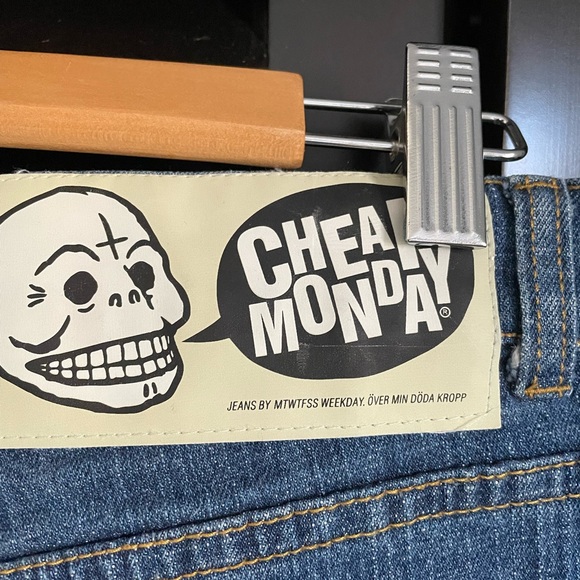 Cheap Monday jeans NWOT 31/34 straight skinny - Picture 2 of 6